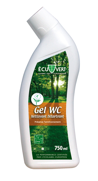 02959 DÉTARTRANT NETTOYANT GEL WC ÉCOLABEL Ecu Vert  flacon 750 ml