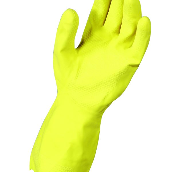 1068C GANTS DE MÉNAGE LATEX JAUNE