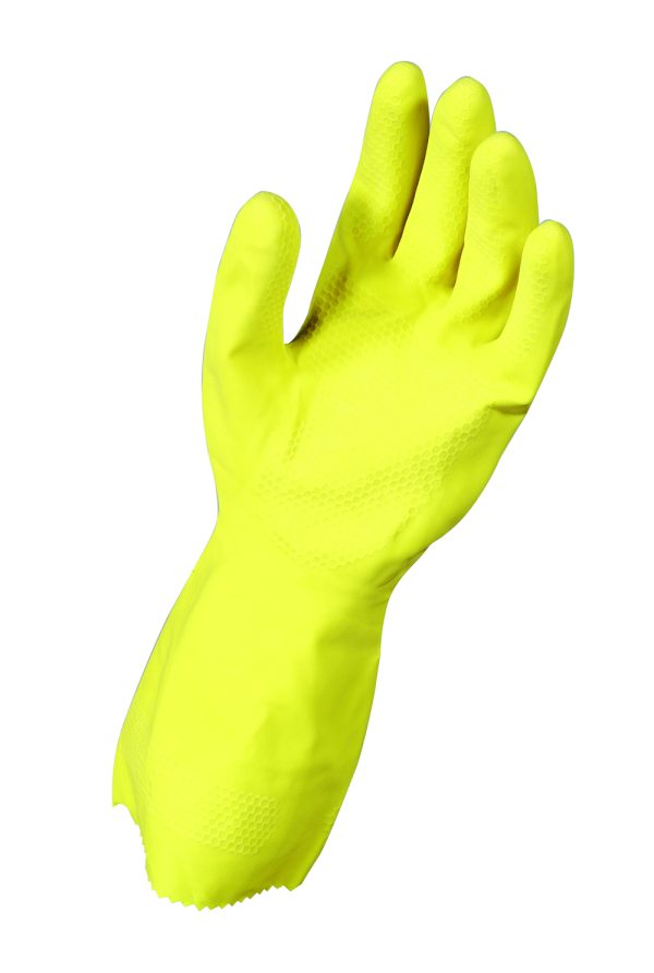 1068C GANTS DE MÉNAGE LATEX JAUNE