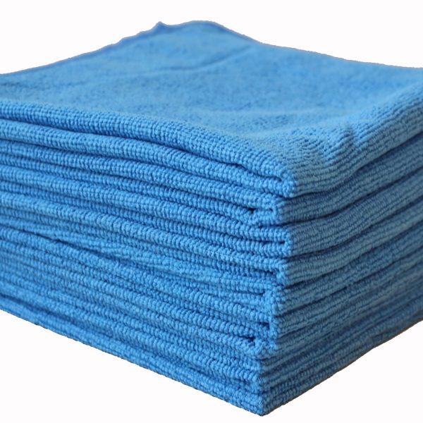09055 SERVIETTE MICROFIBRE TRICOT FIRST BLEU 38x38