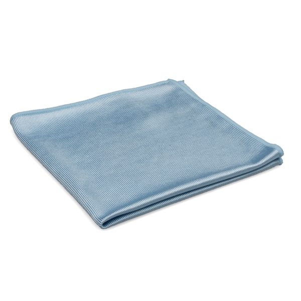 09131 SERVIETTE MICROFIBRE TOP-VITRES BI-FACES BLEU 40x40
