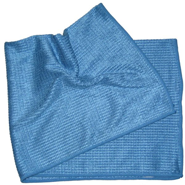 0916 SERPILLIÈRE MICROFIBRE QUADRI BLEU 40x80