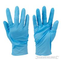 1066C GANTS NITRILE BLEU JETABLE NON POUDRÉS boite 100 u