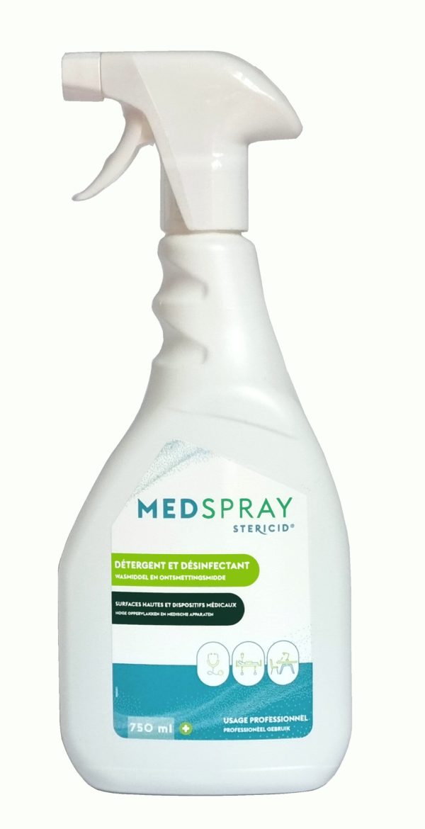 124301 Spray Détergent Désinfectant MEDSPRAY Stéridis 750 ml
