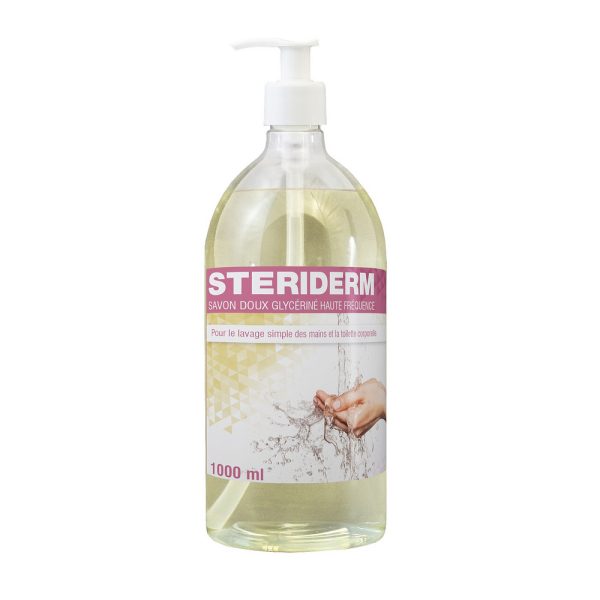 124310 SAVON MAINS DOUX STERIDERM Pousse-mousse  1 L