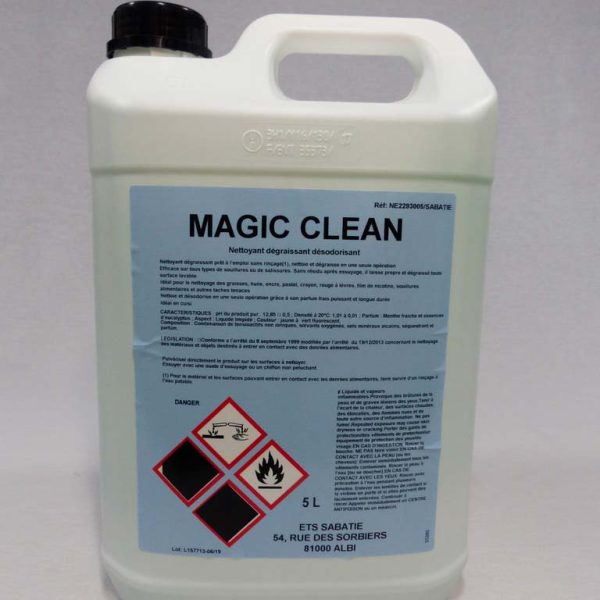 1702 SUPER NETTOYANT DÉGRAISSANT Prêt à l'emploi Magic Clean  bidon 5 L
