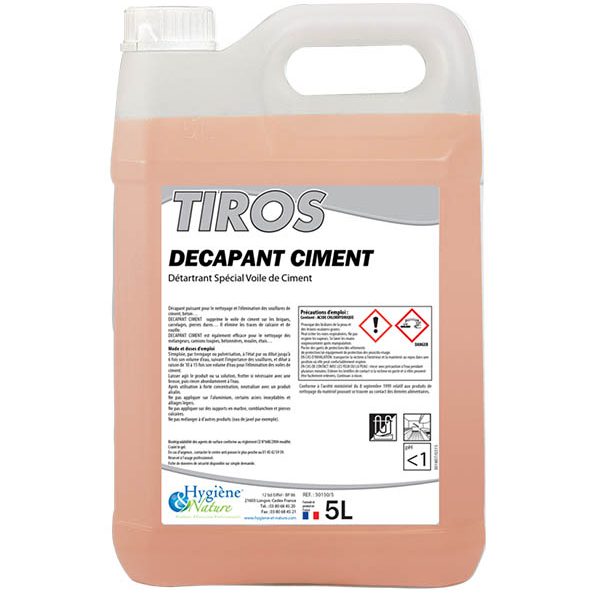 18A42 DÉCAPANT CIMENT  Tiros  bidon 5 L