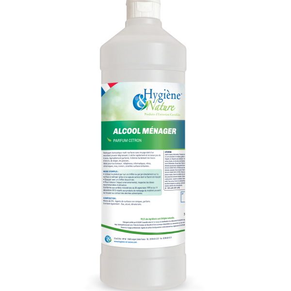 18A70 ALCOOL MÉNAGER CITRON ECOCERT flacon 1 L