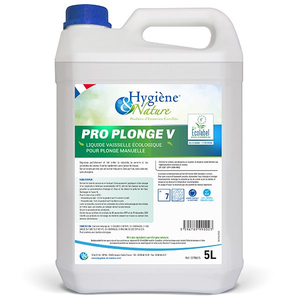 18A86 PRO PLONGE V Liquide Vaisselle Mains Écologique bidon 5 L