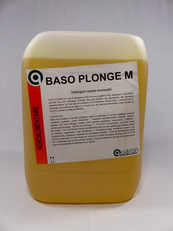 3609 BASO PLONGE M Liquide vaisselle manuel concentré bidon 21 kg