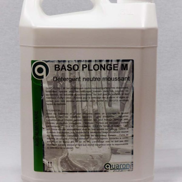 36091 BASO PLONGE M Liquide vaisselle manuel concentré bidon 5 kg