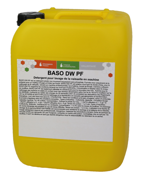 36166 BASO DW PF Lavage Vaisselle Machine Toutes eaux bidon 21 kg