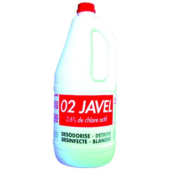 0842002 EAU DE JAVEL 2,6% CHLORE ACTIF  bidon 2 litres