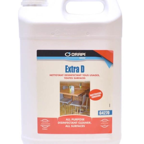 429835 EXTRA D Nettoyant Désinfectant Toutes Surfaces Virucide bidon 5 L