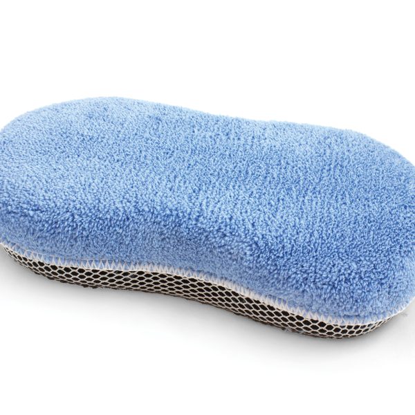 0945 ÉPONGE LAVAGE AUTO MICROFIBRE BLEU