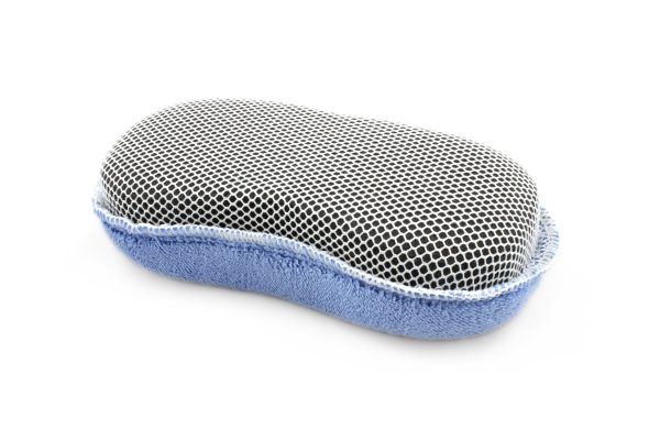 0945 ÉPONGE LAVAGE AUTO MICROFIBRE BLEU – Image 2