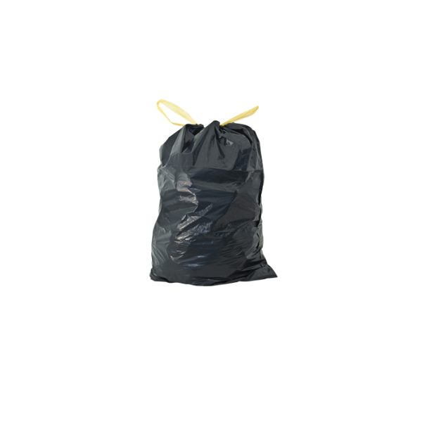 5085 SAC POUBELLE A LIEN COULISSANT 30 L NOIR 30 microns carton de 200