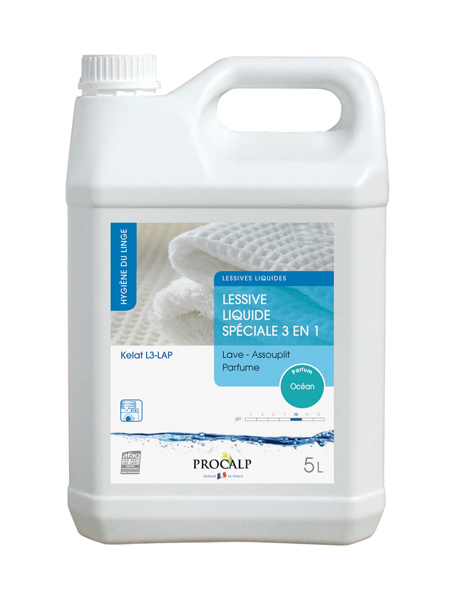 3261 LESSIVE LIQUIDE ASSOUPLISSANTE 3 en 1  bidon 5 L