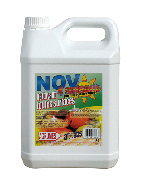 02031 NOV 4 SAISONS Nettoyant Surodorant bidon 5 L
