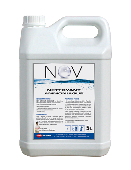 02056 NOV'NETTOYANT AMMONIAQUÉ bidon 5 L