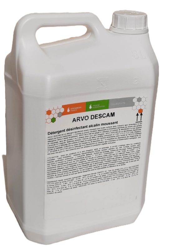 360 ARVO DESCAM Détergent Désinfectant Dégraissant bidon 5 kg