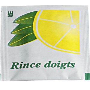 42198 RINCE DOIGTS Citron en sachet  carton de 1000 lingettes